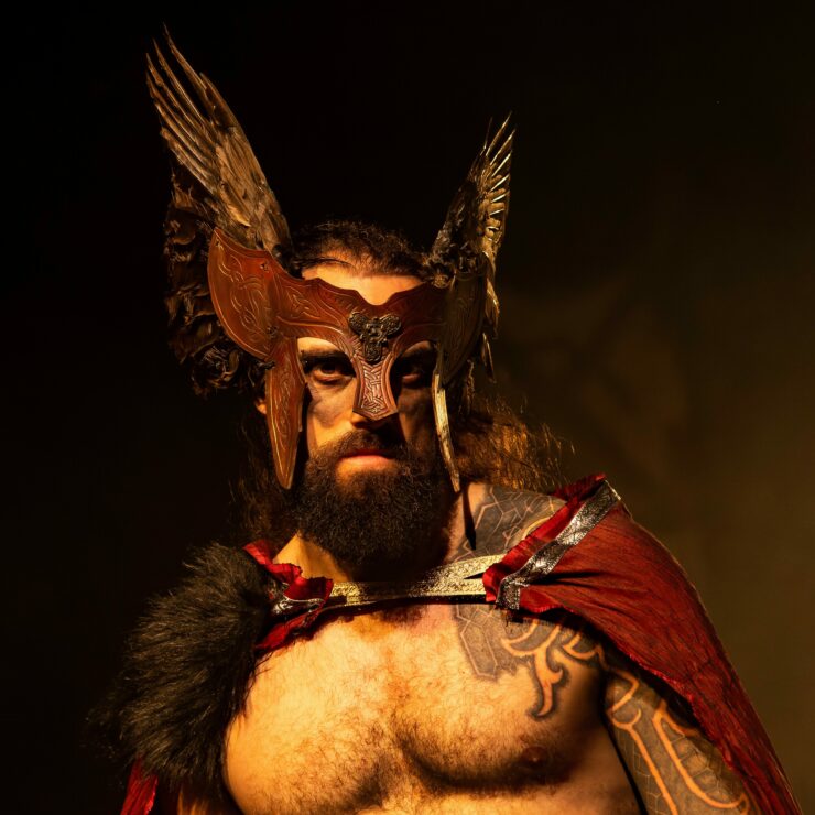 Ed Gamester as Odin in Mythos: Ragnarok