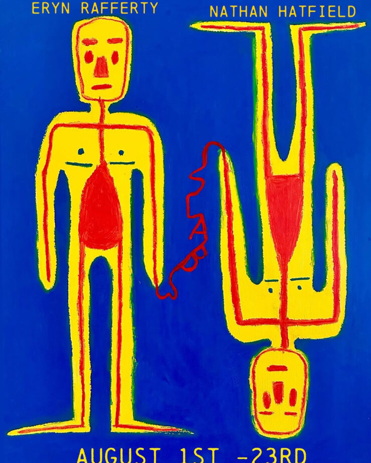 Two animations of people one the right way up and one upside down connected by the arms with letters that spell out "SLAB".